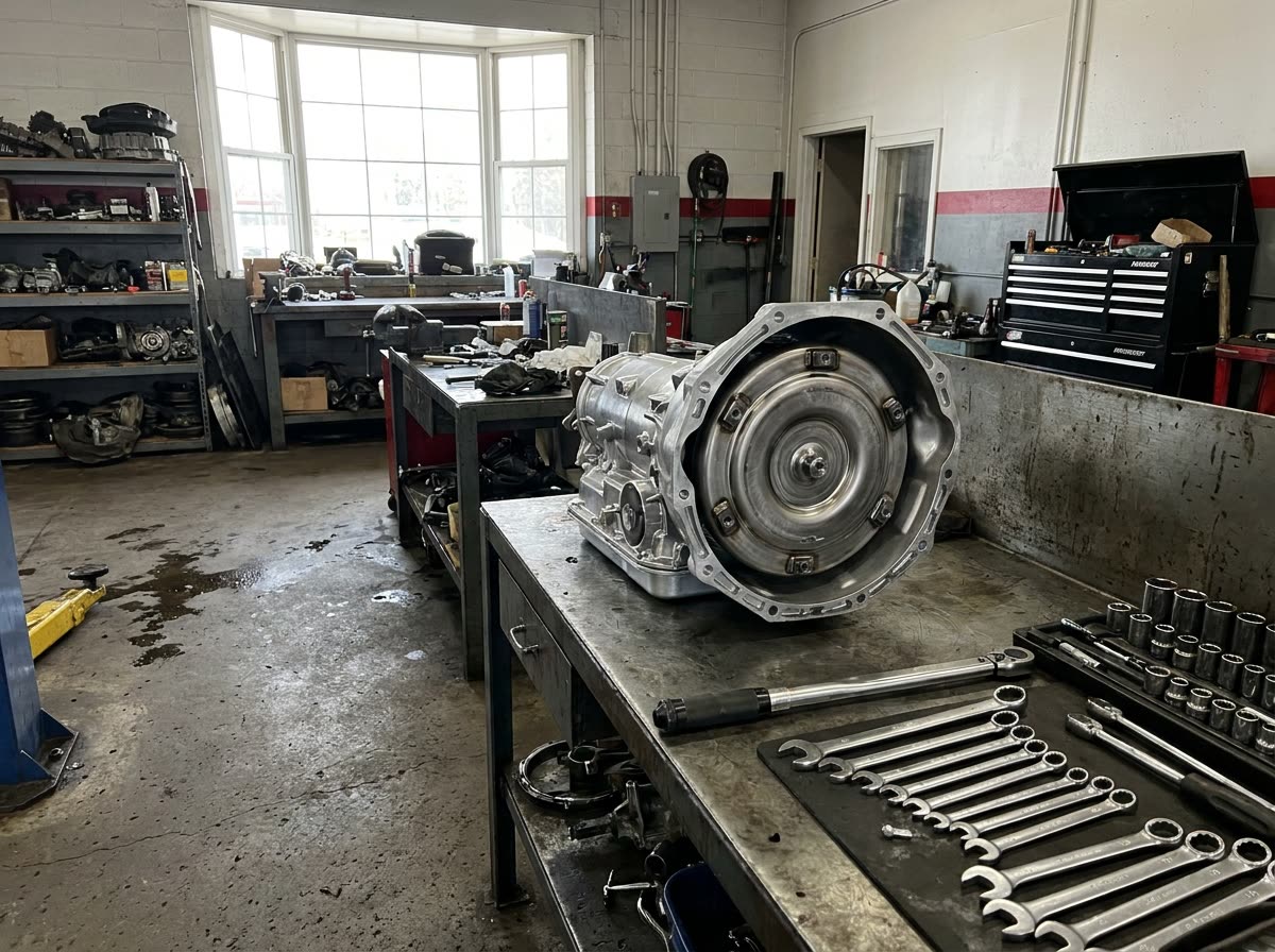 Rebuilt transmission after service