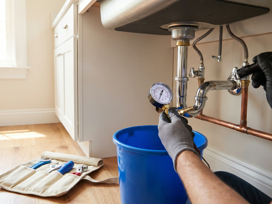 Bathroom re-pipe